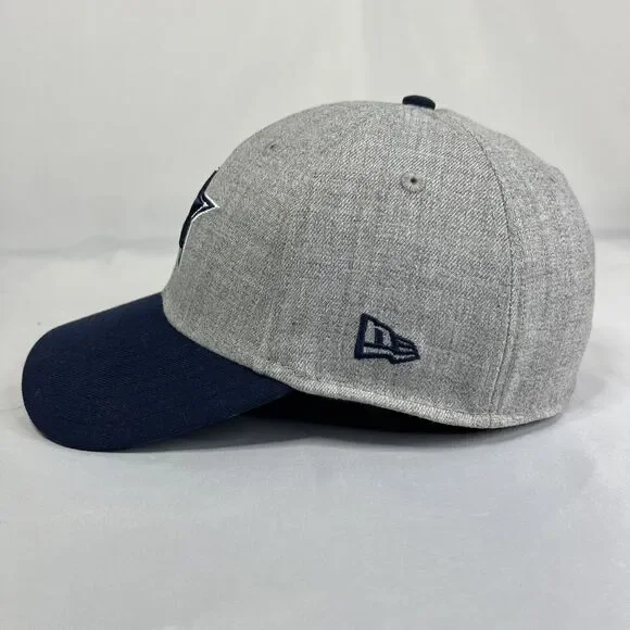 Dallas Cowboys New Era 39thirty Hat Med Large Fitted Grey Blue Cap - Picture 4 of 13
